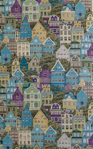 Preview wallpaper buildings, city, pattern