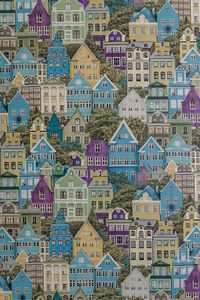 Preview wallpaper buildings, city, pattern