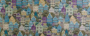 Preview wallpaper buildings, city, pattern
