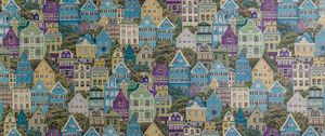 Preview wallpaper buildings, city, pattern