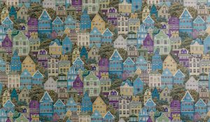 Preview wallpaper buildings, city, pattern