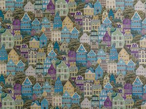 Preview wallpaper buildings, city, pattern