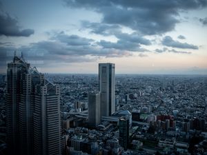 Preview wallpaper buildings, city, skyscrapers, architecture, tokyo, japan