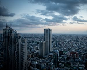 Preview wallpaper buildings, city, skyscrapers, architecture, tokyo, japan