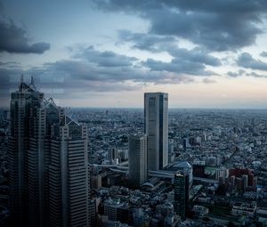 Preview wallpaper buildings, city, skyscrapers, architecture, tokyo, japan