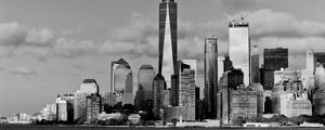 Preview wallpaper buildings, city, skyscrapers, sea, new york, usa