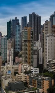 Preview wallpaper buildings, city, skyscrapers, hong kong, china