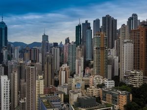 Preview wallpaper buildings, city, skyscrapers, hong kong, china