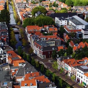 Preview wallpaper buildings, city, streets, roofs