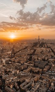 Preview wallpaper buildings, city, sunset, roofs, france