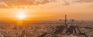 Preview wallpaper buildings, city, sunset, roofs, france