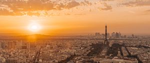 Preview wallpaper buildings, city, sunset, roofs, france