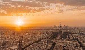 Preview wallpaper buildings, city, sunset, roofs, france