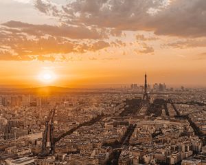 Preview wallpaper buildings, city, sunset, roofs, france