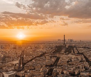 Preview wallpaper buildings, city, sunset, roofs, france