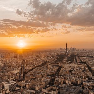 Preview wallpaper buildings, city, sunset, roofs, france