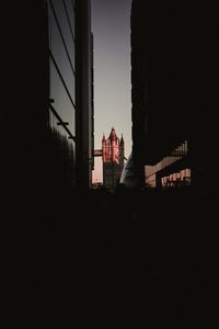 Preview wallpaper buildings, dark, architecture, city