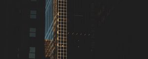 Preview wallpaper buildings, dark, skyscrapers, architecture, city