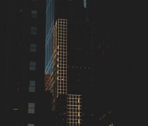 Preview wallpaper buildings, dark, skyscrapers, architecture, city