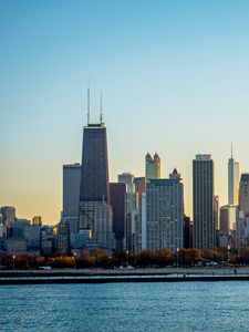 Preview wallpaper buildings, embankment, sea, city, chicago