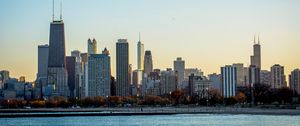 Preview wallpaper buildings, embankment, sea, city, chicago