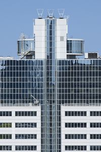 Preview wallpaper buildings, facade, windows, antennas, sky