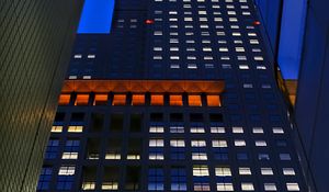 Preview wallpaper buildings, facade, windows, dark