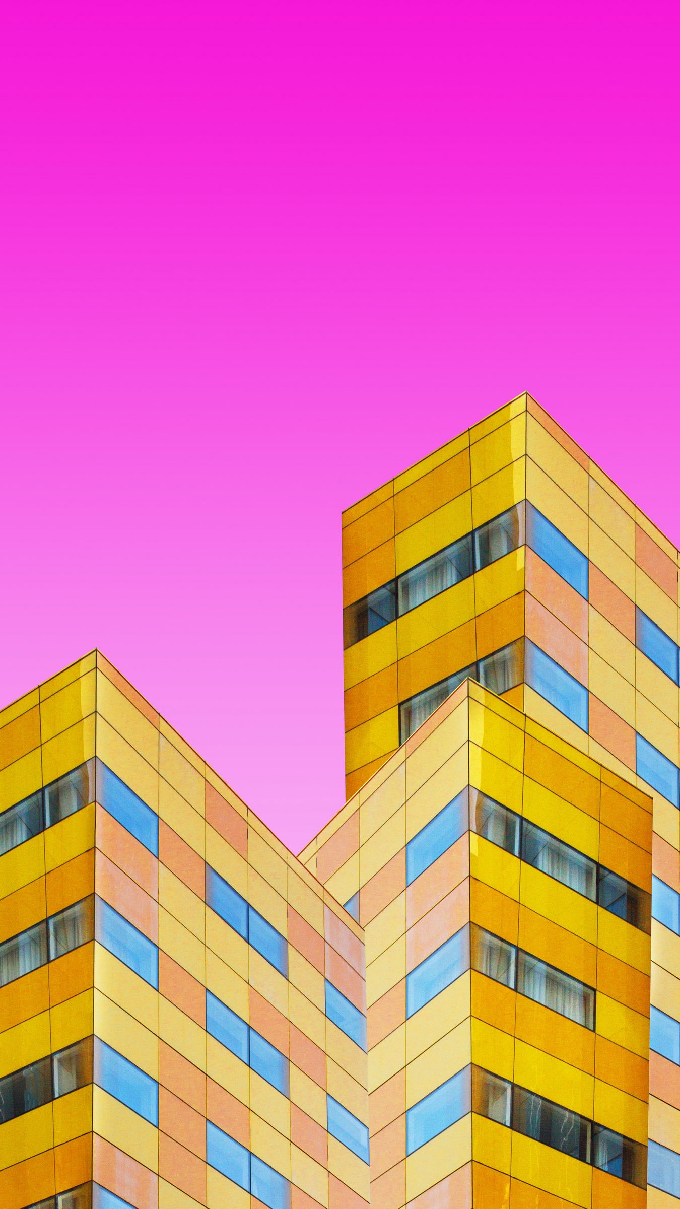 Download wallpaper 1350x2400 buildings, facades, architecture, geometry ...