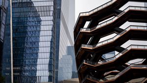 Preview wallpaper buildings, facades, architecture, mirror, reflections