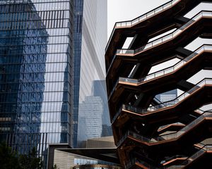 Preview wallpaper buildings, facades, architecture, mirror, reflections