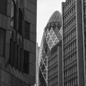 Preview wallpaper buildings, facades, architecture, windows, black and white