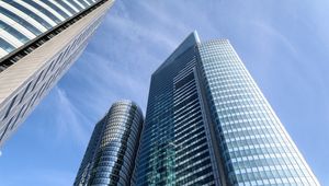 Preview wallpaper buildings, facades, blue, architecture, sky