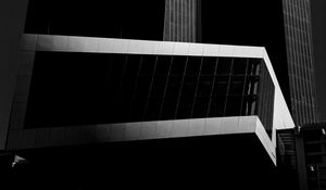 Preview wallpaper buildings, facades, edges, black and white