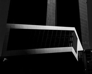 Preview wallpaper buildings, facades, edges, black and white