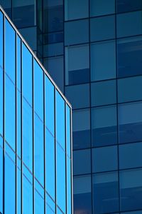 Preview wallpaper buildings, facades, glass, blue