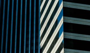 Preview wallpaper buildings, facades, glass, stripes, edges