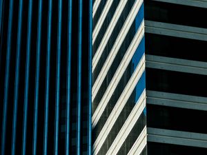 Preview wallpaper buildings, facades, glass, stripes, edges