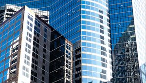 Preview wallpaper buildings, facades, mirror, architecture, reflection