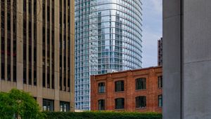 Preview wallpaper buildings, facades, mirror, architecture, windows