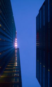 Preview wallpaper buildings, facades, sky, architecture, bottom view