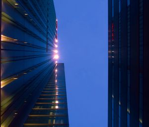 Preview wallpaper buildings, facades, sky, architecture, bottom view