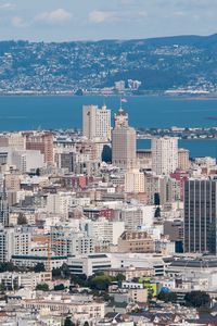 Preview wallpaper buildings, flag, sea, city