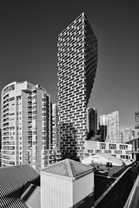 Preview wallpaper buildings, houses, architecture, city, black and white