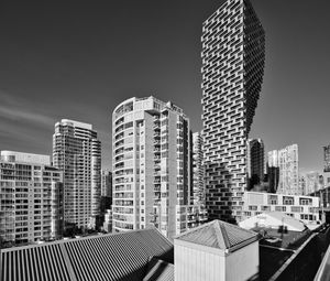 Preview wallpaper buildings, houses, architecture, city, black and white