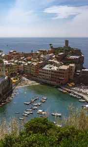 Preview wallpaper buildings, houses, bay, boats, sea