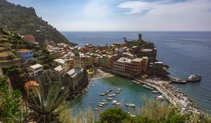 Preview wallpaper buildings, houses, bay, boats, sea