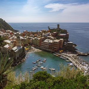 Preview wallpaper buildings, houses, bay, boats, sea