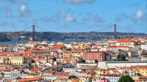 Preview wallpaper buildings, houses, bridge, architecture, city
