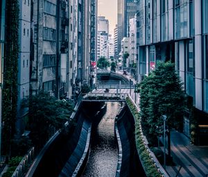 Preview wallpaper buildings, houses, canal, bridge, city