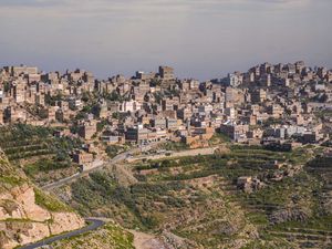Preview wallpaper buildings, houses, city, yemen